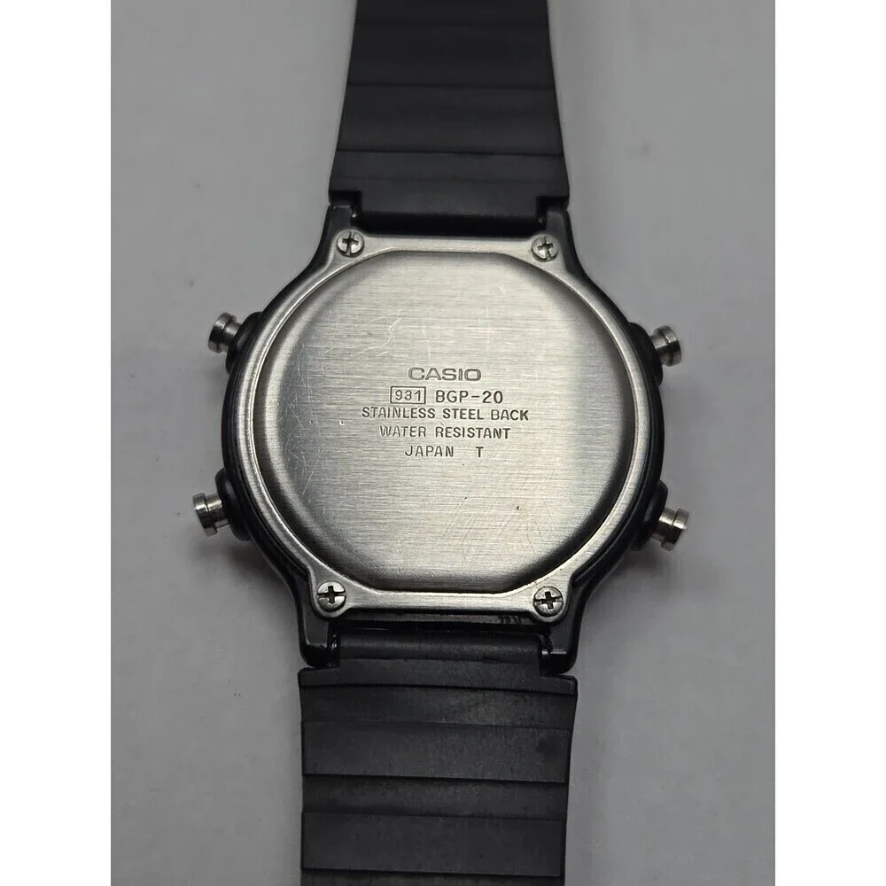 Casio BGP-20 Multi Planner Vintage Digital Quartz Watch 100M Japan World Time